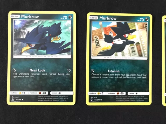 Pokemon Murkrow Card Bundle Job Lot Sun & Moon Sword & Shield Near Mint