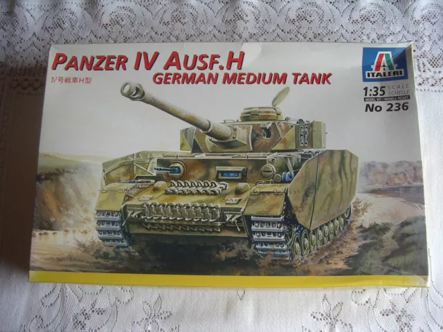 Modellbausatz Panzer IV Ausf H von Italeri im Maßstab 1:35