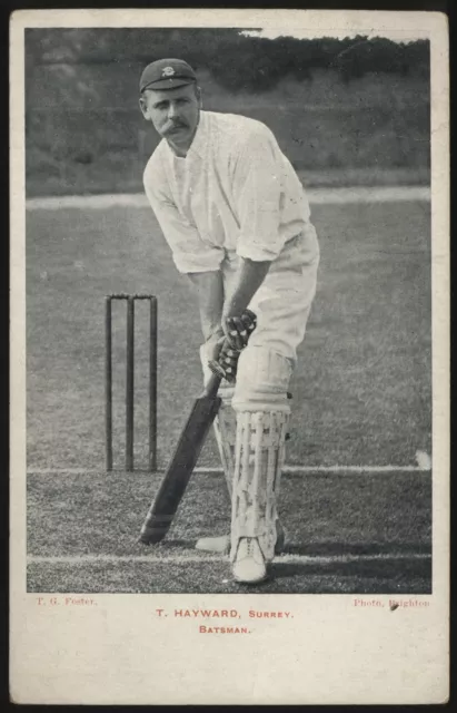 John Walker - 'Tom Hayward (Surrey) Postcard' (1904) - Used Cricket Postcard