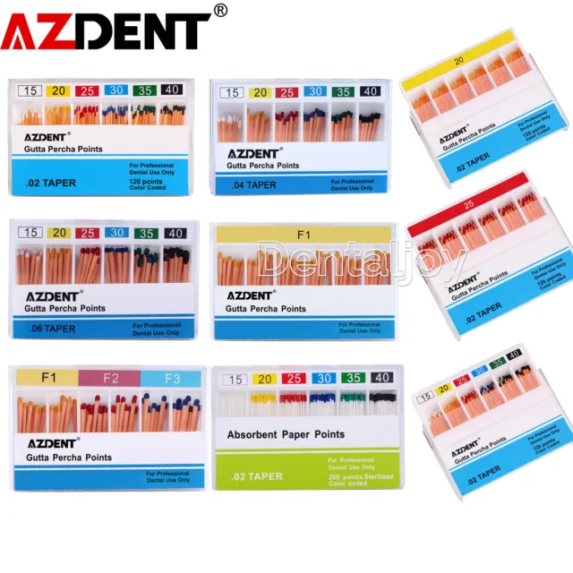 AZDENT Dental Gutta Percha Points/Absorbent Paper Points For Endo Root Canal