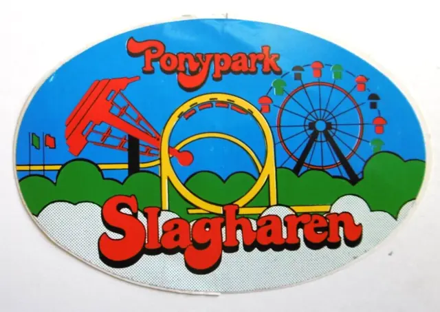 Souvenir-Aufkleber Ponypark Slagharen Overijssel Niederlande 80er Freizeitpark