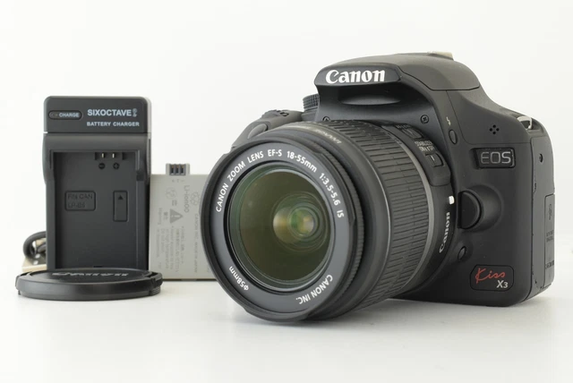 CANON EOS KISS X3 + EF-S 18-55mm IS + 55-250mm IS w/ 1 shots