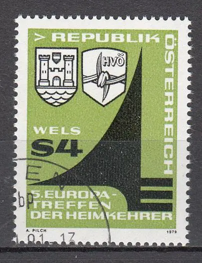 Österreich 1979 - MiNr 1615 - Europatreffen der Heimkehrer in Wels