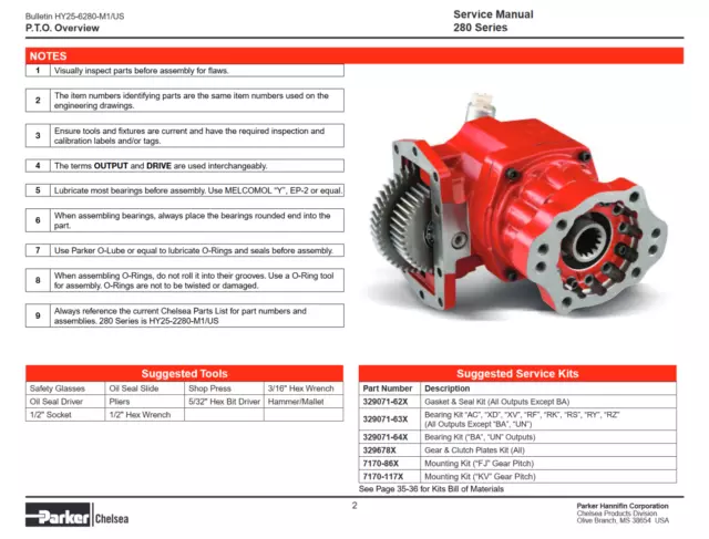 CHELSEA 280GSFJP-B3RK Power Take Off(PTO)280 Series,Powershift 10 Bolt NEW inbox 2