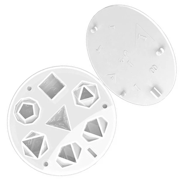 Cubo de silicona 1 molde de resina fácil de limpiar durabilidad gel de sílice molde de poliedro