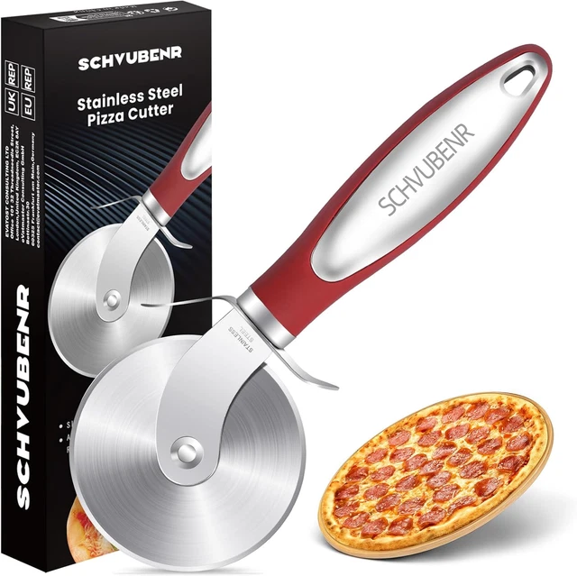 2.5 Inch Pizza Cutter/Slicer, Stainless Steel Sharp Blade, Pizza Wheel Slicer