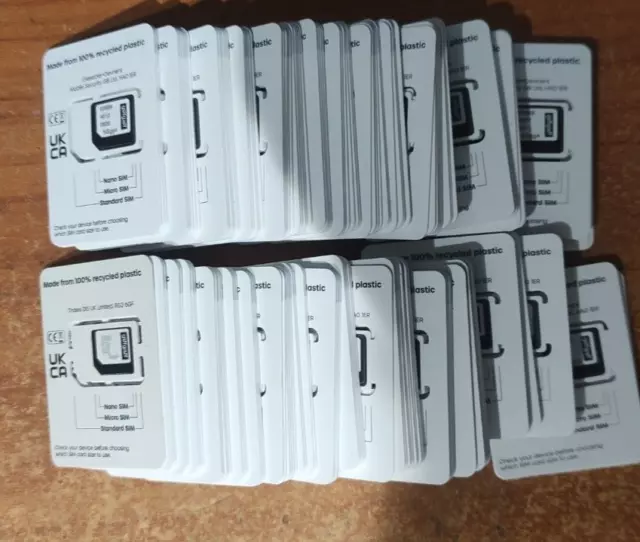 1000 Expired Dead Old SIM Cards for Collectors or GOLD Recovery
