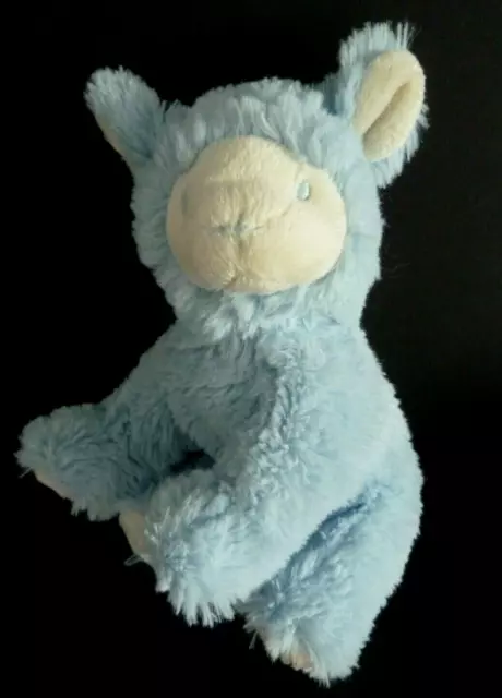 *. Doudou Peluche Avene Pediatril Mouton Agneau Bleu Blanc Spirale  Etat Neuf*