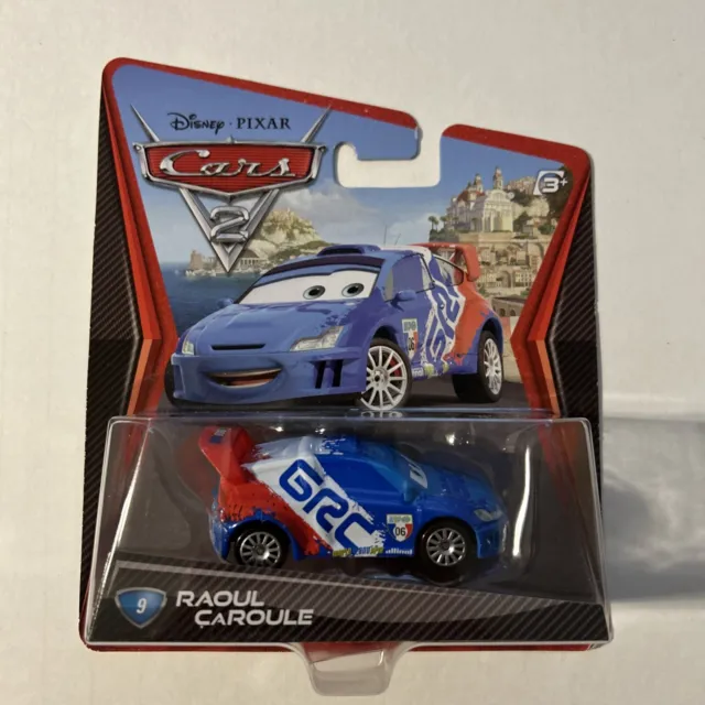 2011 Disney Pixar Car--Cars 2 Mattel Diecast Race car Raoul Caroule