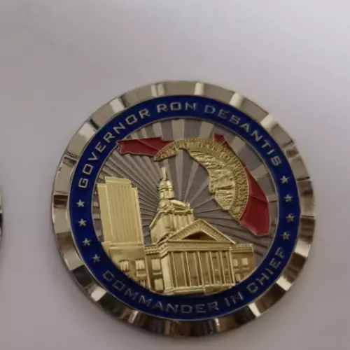 **Authentic**State Of Florida Governor Ron DeSantis Challenge Coin.