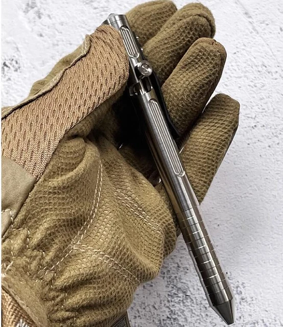 EDC TC4 Titanium Alloy Bolt Tactical Pen Business Write Pen Sign Pen w/Clip