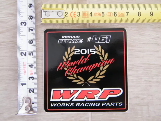 Wrp Sticker Autocollant Aufkleber Romain Febvre Yamaha Mxgp Wc 2015 Cairoli Nagl