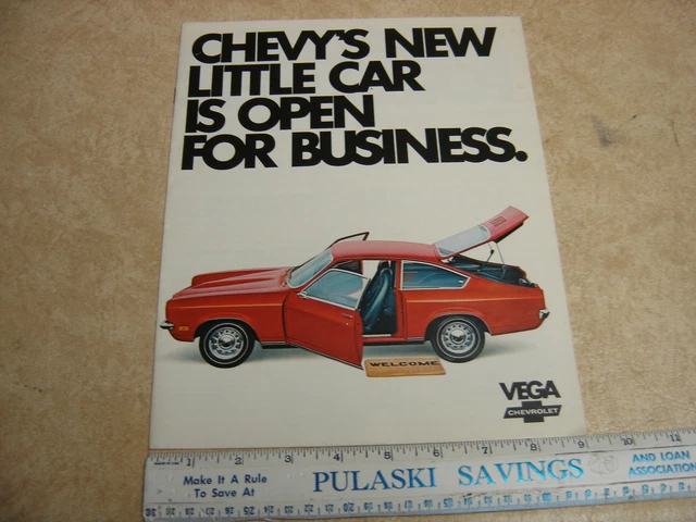 1971 Chevrolet Vega Car Auto Dealer Sales Brochure