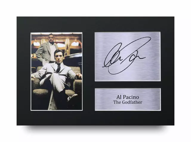 Al Pacino Signed Pre Printed Autograph A4 Photo Gift For a Godfather Fan