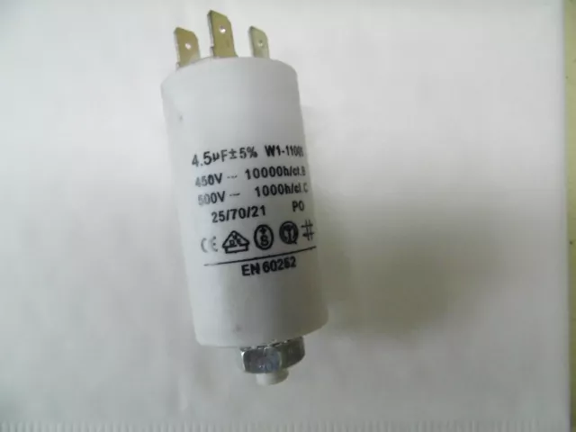 (Condo) Condensateur permanent / de démarrage Moteur - 4.5MF 4.5µF 4.5UF 450V 5%