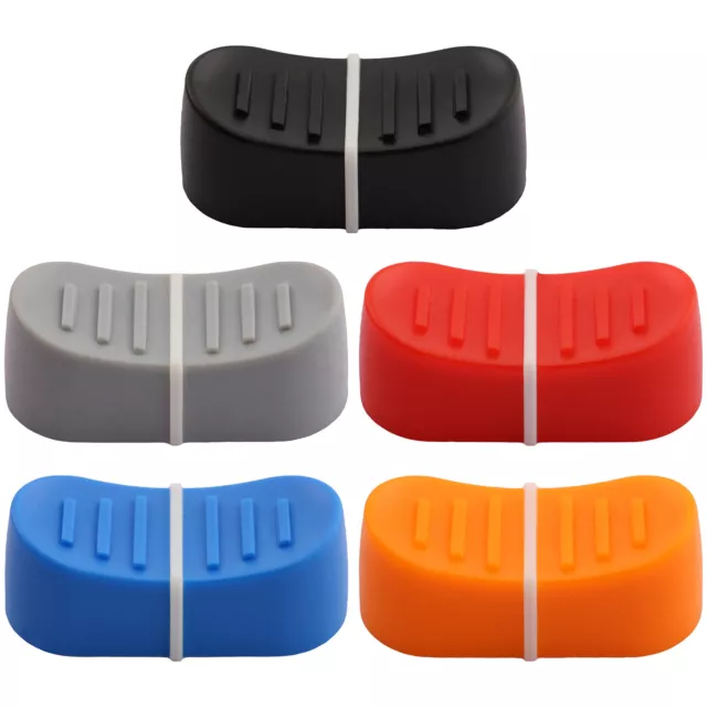 4mm Rounded Colour Body Linear Slider / Fader Caps - Push-Fit DJ Knob 4x1.2mm