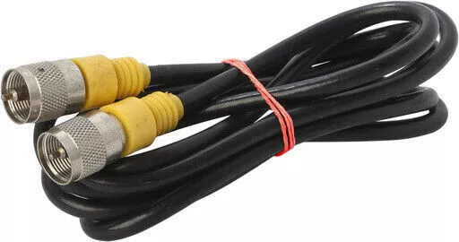 UHF CB Radio Antenna Coaxial Extension Cable PL259 Male to Male 75ohm 1.5M Long