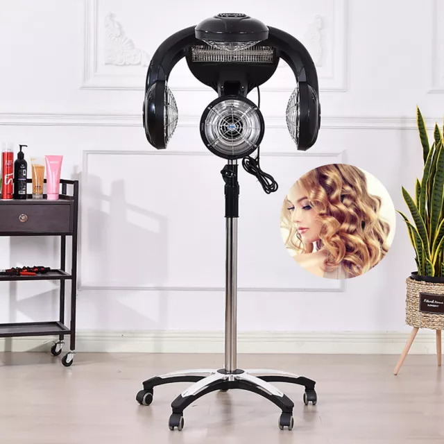 Hair Dryer Color Processor Hair Styling Machine with Wheel for Hair Salon Barber