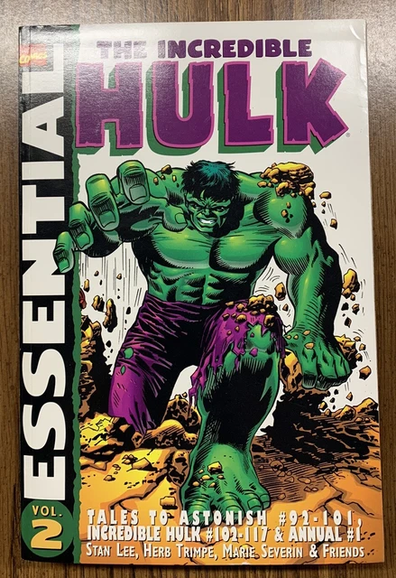 The Incredible Hulk Vol. 2 Marvel Comics Essentials TPB 2001 Stan Lee New