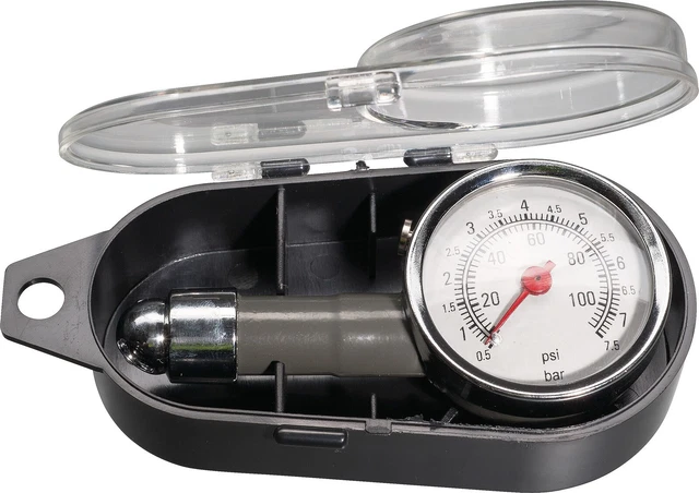 Tire Pressure Gauge 0-7.5 Bar; 45 Degree Terminal 1-074