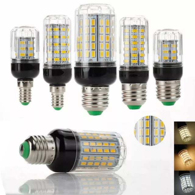 LED Maïs Ampoule E27 E14 B22 5730 SMD 9W 12W 15W 20W 25W 30W 35W Clair Blanche