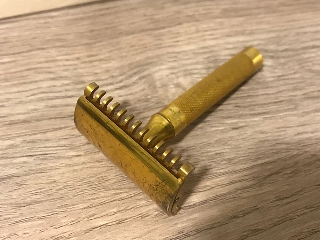 Vintage 1920 Gillette Bulldog Open Comb DE Safety Razor 🪒RARE