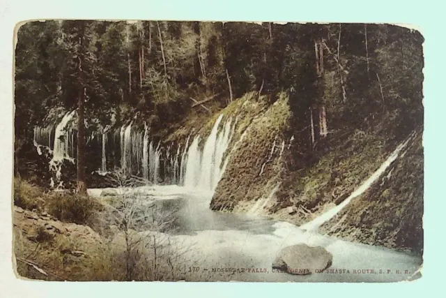 Mossbrae Falls California CA on Shasta Route SPRR RR Railroad Postcard vintage U