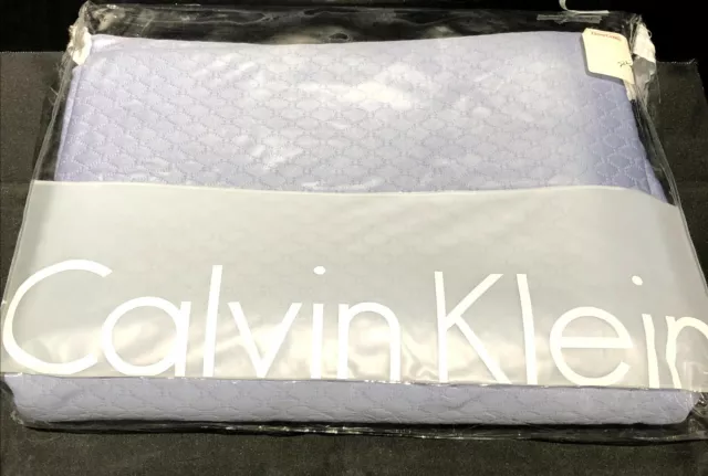 Calvin Klein Pancy Essex King Coverlet Oval Bands 100% Cotton Portugal New