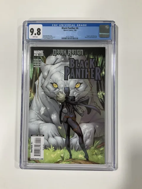 Black Panther 4 CGC 9.8 White Pages 2009 Marvel