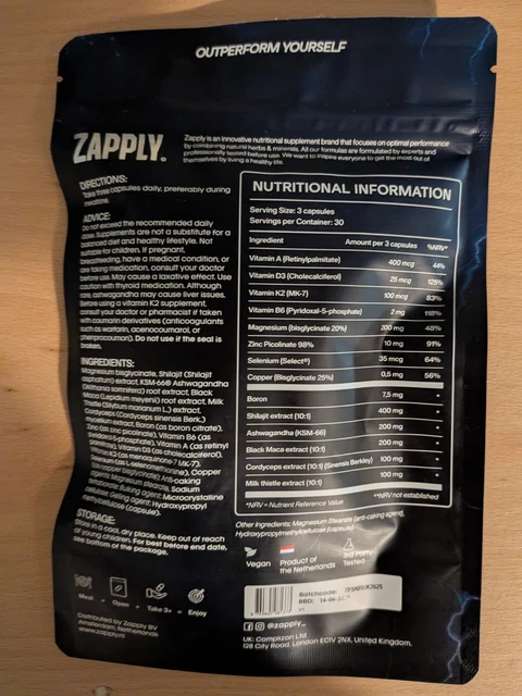 ZAPPLY T1 ALL In One Supplements 90 Capsules New Sealed £13.90 ...