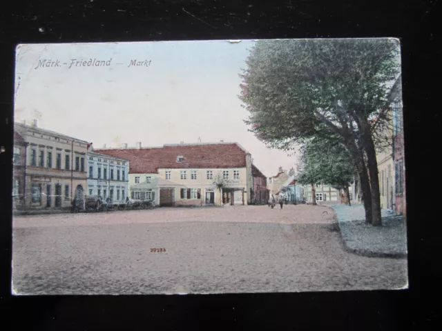 alte orig. AK  Märkisch Friedland bei Deutsch Krone Westpreußen 1909 Markt