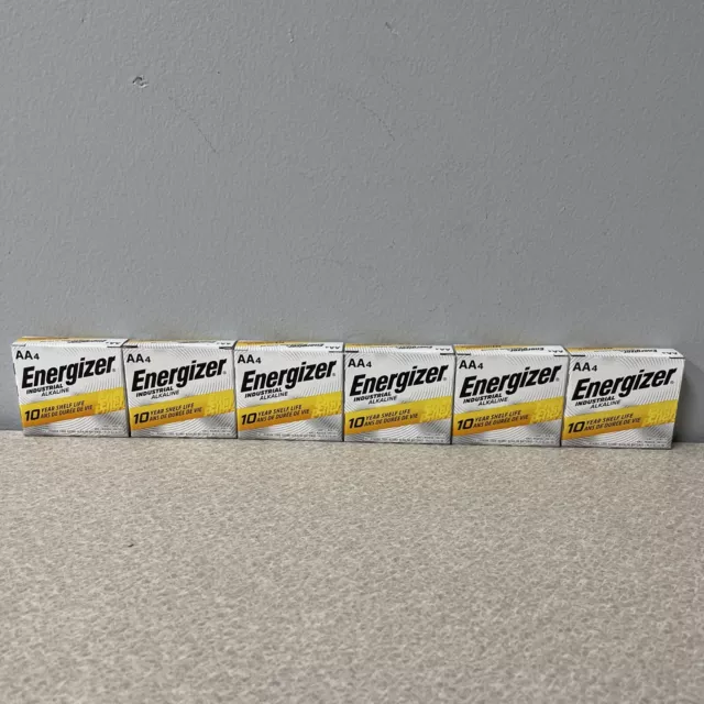 24 Energizer Industrial AA Alkaline Batteries (EN91, LR6) Exp 12/2031