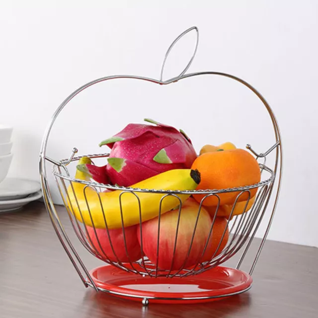 1PC fruit storage stand Display Basket Metal Storage Basket Vintage Serving Tray 3