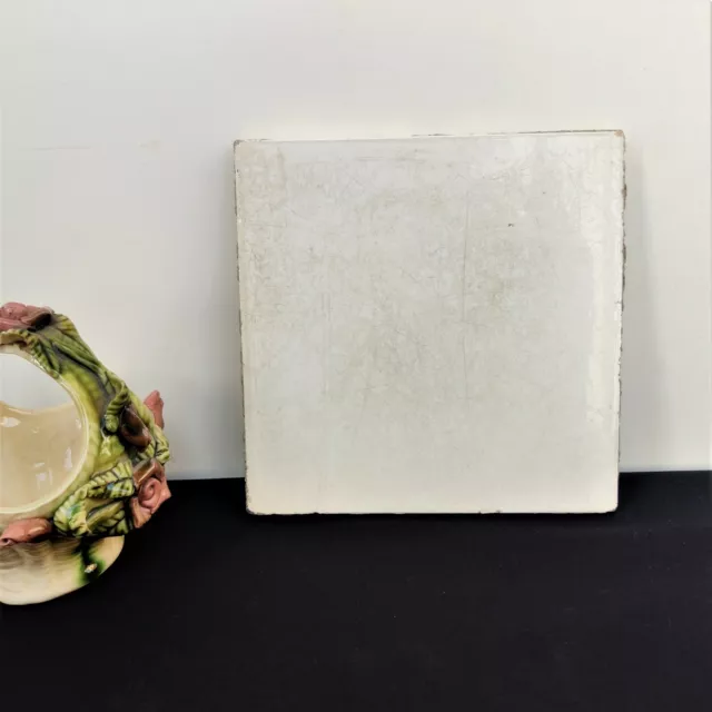 1940s Vintage 6 x 6 White Colored Vintage Architecture Tile Furniture Tile CT123