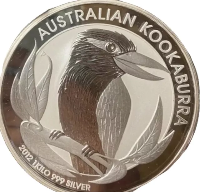 2012 Australian Silver Kookaburra 1 Kilo Coin- 30$ 2