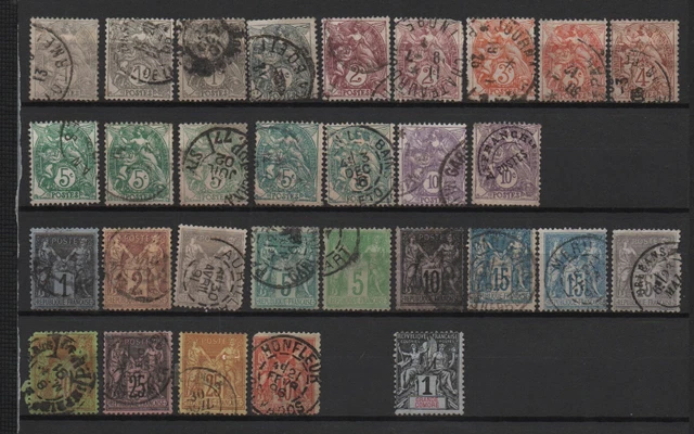 FRANKREICH, FRANCE, gr. Karte alte Dauerserien (1), siehe Scan
