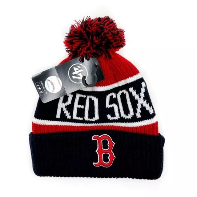 Boston Red Sox Baseball Knit Winter Hat Beanie MLB 47 Brand Mens Womens Fan Gift