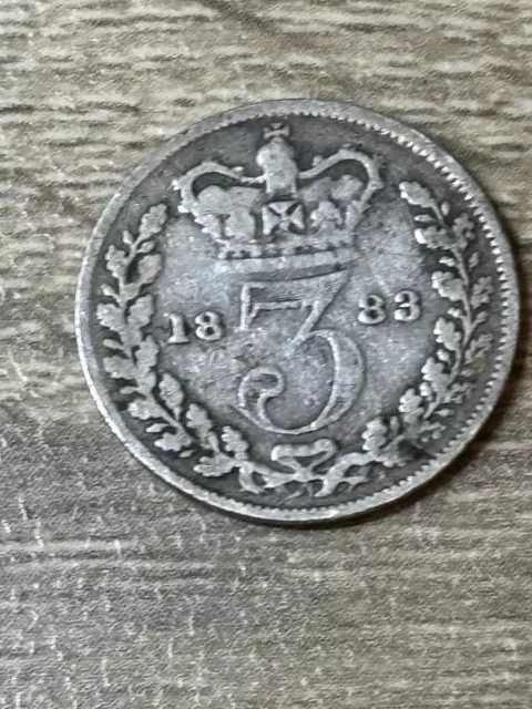 Victoria, Threepence, 1883, 0.925 Silver