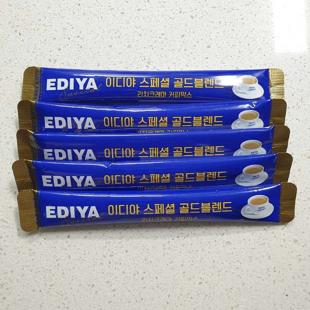 EDIYA INSTANT COFFEE 3 in 1 Special Gold Blend Rich Crema Coffee Mix 5