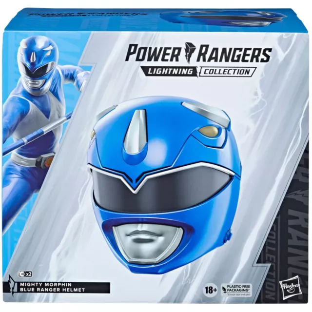 Power Rangers Lightning Collection Mighty Morphin Blue Ranger Helmet - F5157