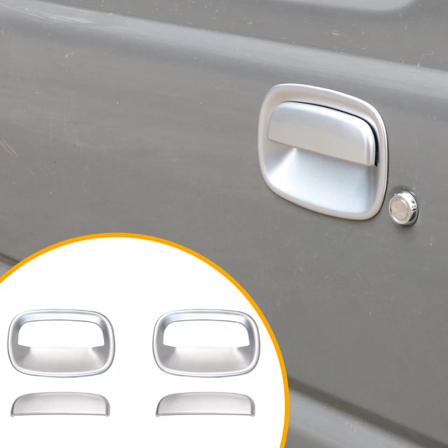 4PCS ABS Silver Front Door Handle Bowl Cover Accessories For Suzuki Jimny 2019+