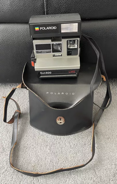 Polaroid 600 Sun600 LMS Silver and Black Instant Film Camera