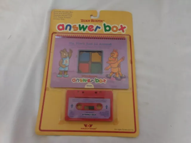 Teddy Ruxpin Part 2 Up Down And All Around Answer Box Book & Cassette Tape 1988