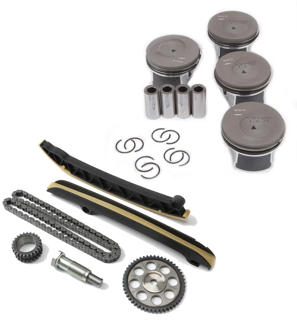 PISTON &RING SET Timing Chain Kit Fit For AUDI A1 A3 VW GOLF POLO