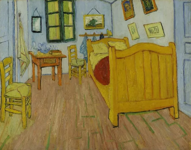 Vincent Van Gogh Bedroom at Arles Die Cut Glossy Fridge Magnet