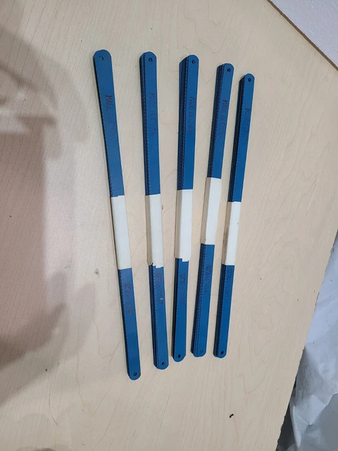 50 pieces (5 packs x 10 each) 12X1/2X24T HACK SAW BLADES, NOS, C4#21