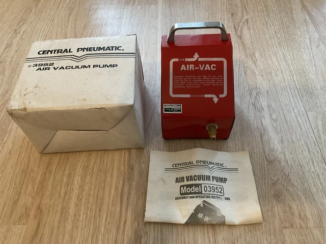 Central Pneumatic Venturi-Type Air Vacuum Pump 03952