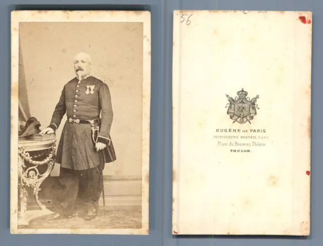 Mayer et Pierson, Medecin Major de 1er classe Vintage albumen  Carte de Visite,