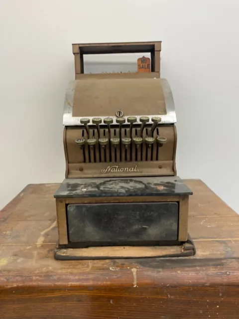 National Cash Register 1900's Vintage Great Operational Condition 