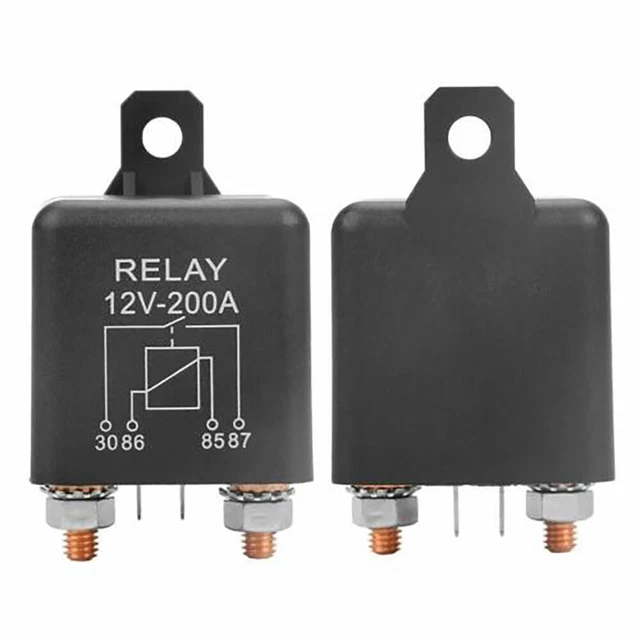 Interrupteur à Bascule Métallique 50A 12V DC - 3 Broches, 3 Positions - Pour Voiture, Feux, Accessoires - Taille Trou 12mm